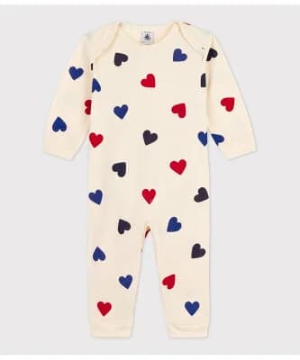 PETIT BATEAU スナップレス足なしロンパース