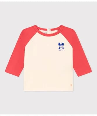 PETIT BATEAU バイカラー長袖Tシャツ