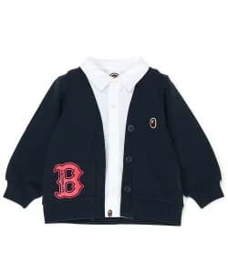 A BATHING APE BATHING APE SHIRT LAYERED CARDIGAN