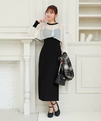 MAJESTIC LEGON チュールボレロセットキャミドレス