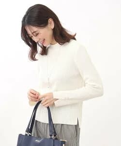 Reflect 【WEB限定カラーあり/洗える】プチハイネックリブニット