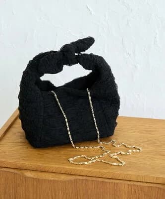ROPE' PICNIC PASSAGE シャーリングジャガードリボンショルダーバッグ