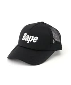 A BATHING APE BAPE LOGO MESH CAP -ONLINE EXCLUSIVE-