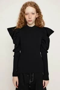 SLY PUFF SLEEVE RIB トップス
