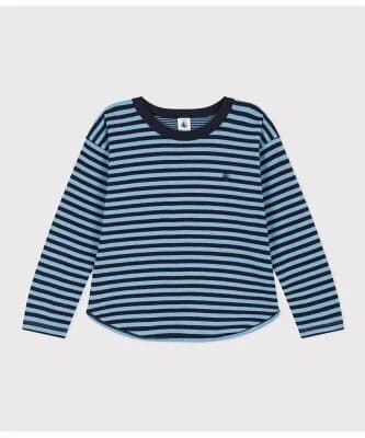 PETIT BATEAU チュビックボーダー長袖Tシャツ