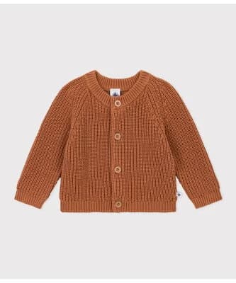 PETIT BATEAU コットンニットカーディガン