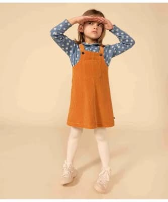 PETIT BATEAU ベロアジャンパースカート