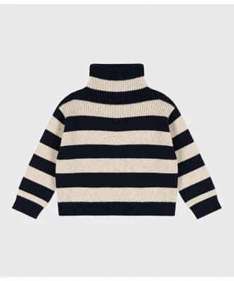 PETIT BATEAU ボーダーニットプルオーバー