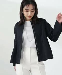 NATURAL BEAUTY BASIC ペプラムフォルムブルゾン