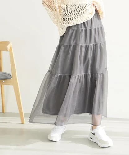 ROPE' PICNIC シャイニーチュールスカート