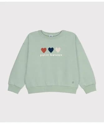 PETIT BATEAU スウェットプリントプルオーバー