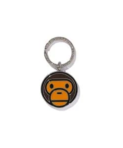 A BATHING APE BABY MILO METAL KEYCHAIN