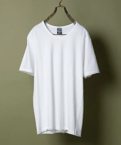 NUMBER (N)INE HIGH GAUGE COTTON U-NECK T-SHIRT