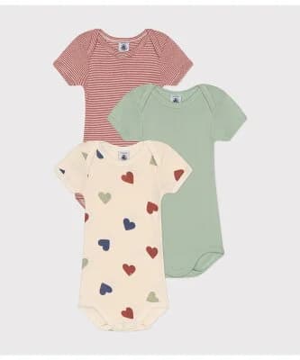 PETIT BATEAU 半袖ボディ3枚組