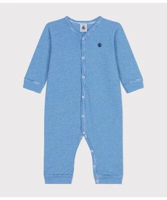 PETIT BATEAU ミラレ足なしロンパース