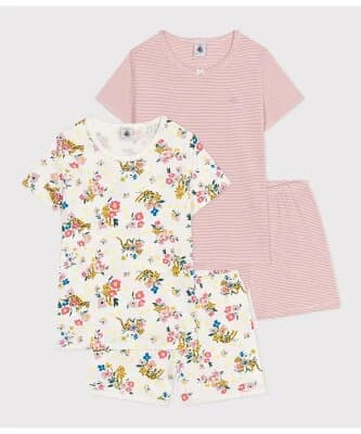 PETIT BATEAU 半袖パジャマ2枚組