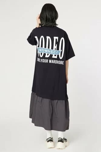 RODEO CROWNS WIDE BOWL BACK LOGO ドッキングワンピース