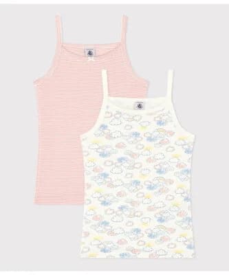 PETIT BATEAU キャミソール2枚組
