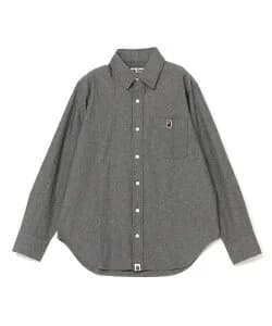 A BATHING APE ONE POINT CHAMBRAY SHIRT