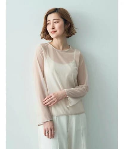 YECCA VECCA シアーチュールトップス
