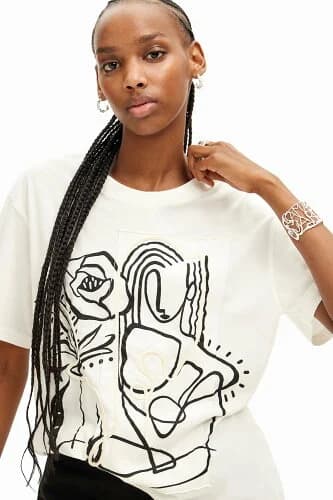 Desigual イラスト アーティTシャツ