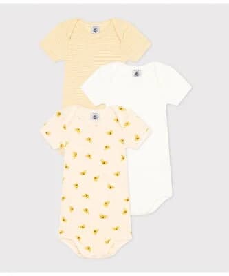 PETIT BATEAU 半袖ボディ3枚組