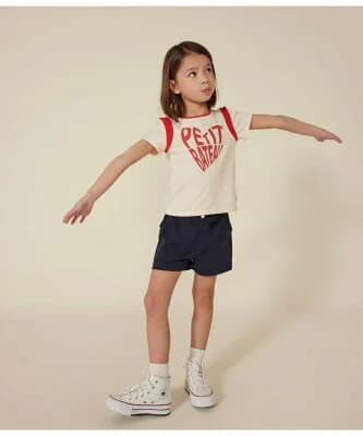 PETIT BATEAU コットンショートパンツ