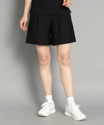 adabat 【UVカット/接触冷感】タック付き ゆったりシルエット ショートパンツ