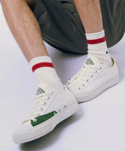 LACOSTE ケーブルニットラインドソックス(25cm-27cm)