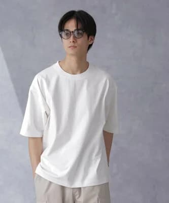 NANO universe WEB限定 ヘビーウェイトワイドTシャツ 半袖