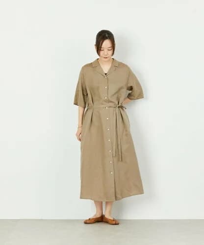 MACKINTOSH PHILOSOPHY GREY LABEL リネンテンセルシャツワンピース