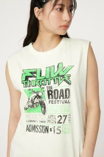 RODEO CROWNS WIDE BOWL G/O FULLTHROTTLE ノースリーブTシャツ