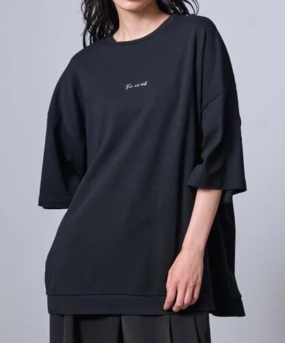 JUNRed 2ポイントショートスリーブワイドTシャツ