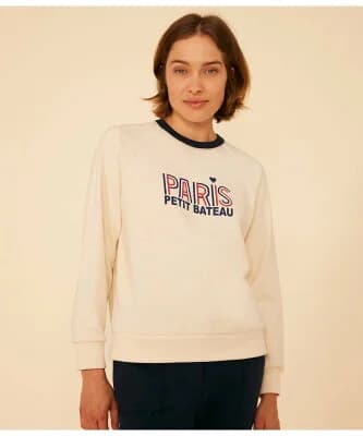 PETIT BATEAU PARISプリントスウェットプルオーバー