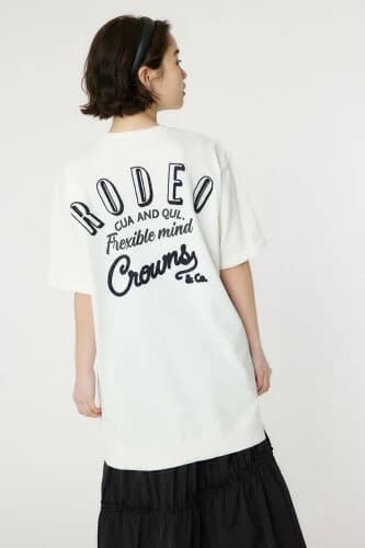 RODEO CROWNS WIDE BOWL ドッキングロゴニットワンピース