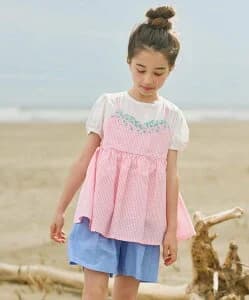 組曲 KIDS 【110-140cm】ジュエルシードッキング チュニック