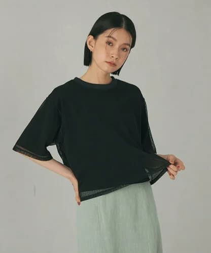 ＜EMMEL REFINES＞EM ドットチュール カサネ Tシャツ