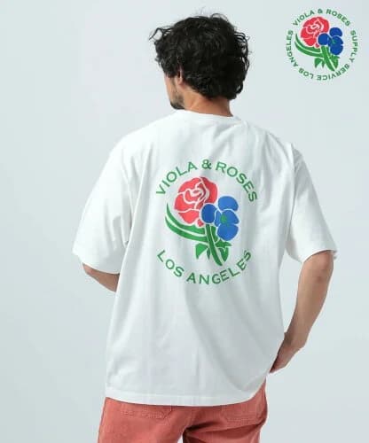 BAYFLOW 【VIOLA&ROSES】別注半袖Tシャツ