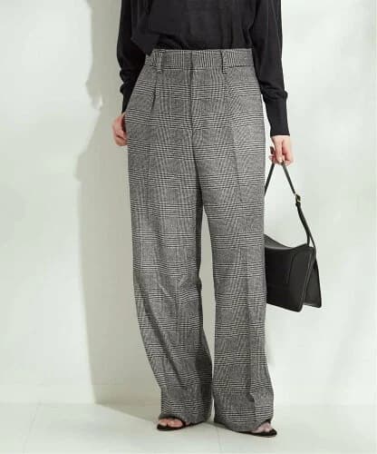 JOURNAL STANDARD L'ESSAGE チェック/ヘリンボン2タックパンツ