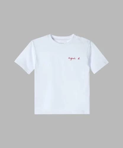 agnes b. ENFANT S179 L GD TS ベビー ロゴTシャツ