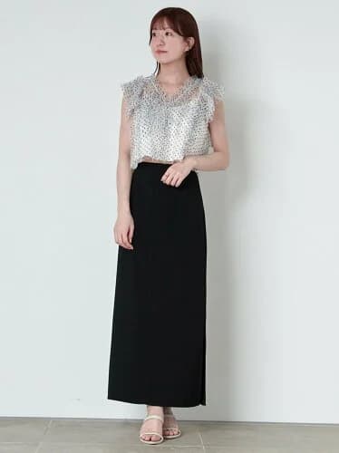 SNIDEL スリットロングスカート