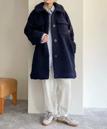 【UNIVERSAL OVERALL/ユニバーサルオーバーオール】FREDY emue 別注BOA COAT