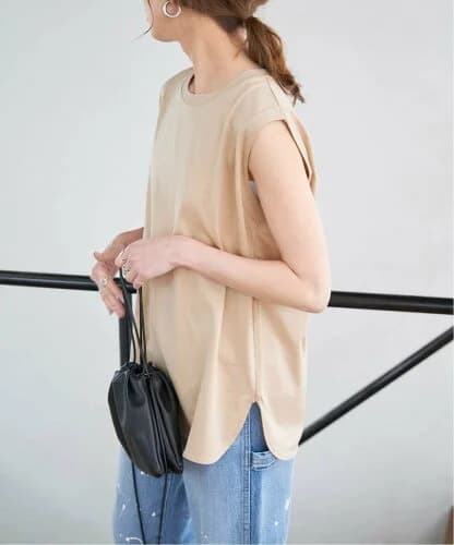 Spick & Span ≪追加2≫ファインコットンジャージーノースリーブプルオーバー