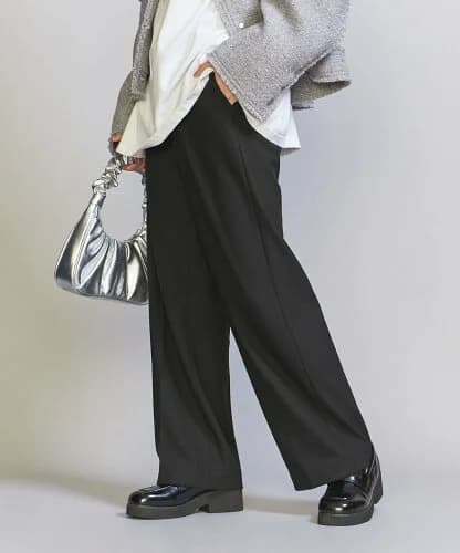 UNITED ARROWS 裏起毛バックゴム ストレートパンツ 23FW -ウォッシャブル-