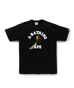 A BATHING APE JAPANESE WIND CHIMES COLLEGE TEE