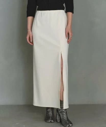 DRESSTERIOR CODE A｜slit jersey mxi skirt