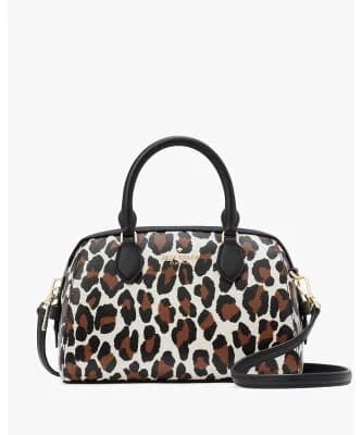 kate spade new york マディソン スポッテッド レオパード プリント ドーリー ダッフル クロスボディ