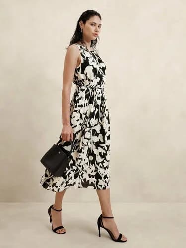 BANANA REPUBLIC FACTORY STORE ジョーゼットミディシフトワンピース