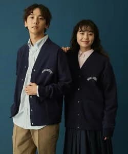 BROOKS BROTHERS アーチロゴプリント カーディガン
