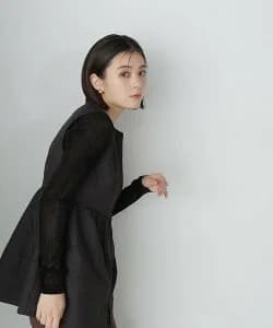 NATURAL BEAUTY BASIC マトラッセペプラムフォルムベスト 24AW